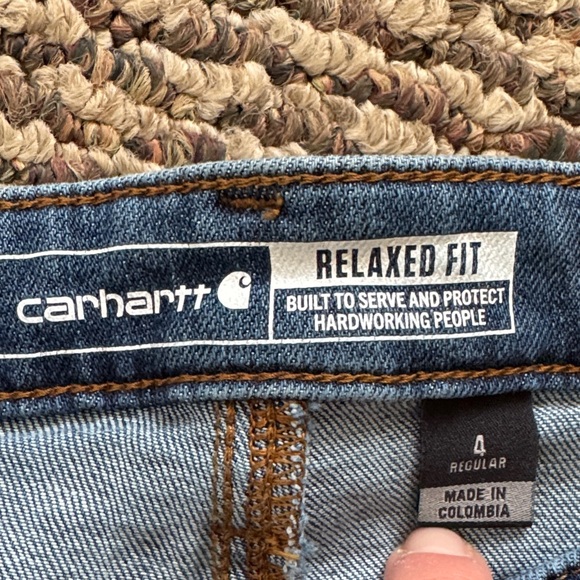 Carhartt Blue Denim straight Utility Jeans - Picture 2 of 4